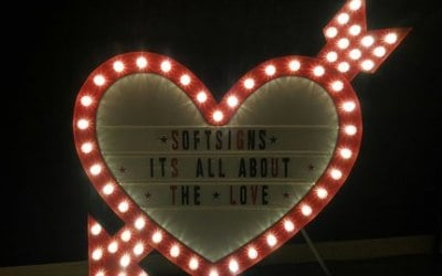 5ft Heart light box