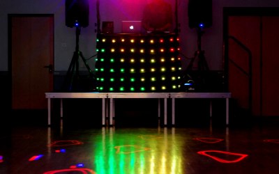 My Laser Disco setup! Funky lights and a powerful laser for a full disco experience