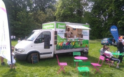 Set up for a community event