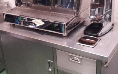 Traditional barista mobile bar which can be wrapped