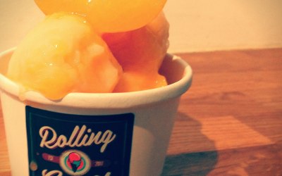 Handmade Peach & Passion Fruit Sorbet
