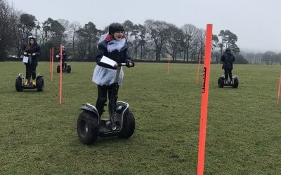 Segway Games egg and spoon race