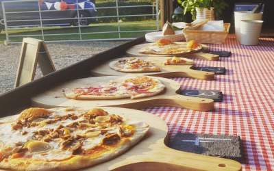 Sliced, buffet style. Just help yourselves!