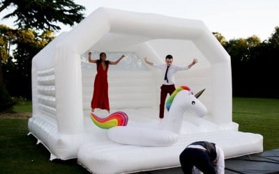 White Bouncy Castle