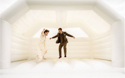 White Bouncy Castle