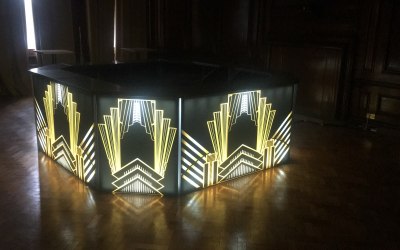 Light Gatsby Themed Bar really sets a room off