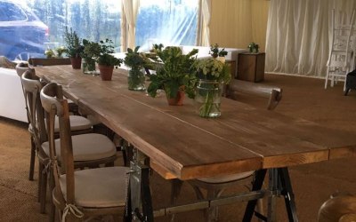 Rustic high seating 