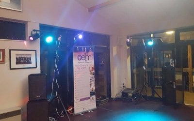 P/A & Disco lighting for 6th form leavers do