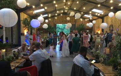 Evening Dove barn wedding 