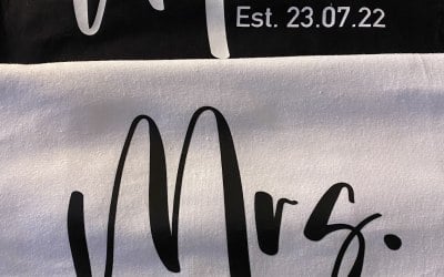 Mr & Mrs t-shirts 