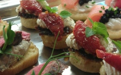 Some of our Canapes for Holyrood Palace