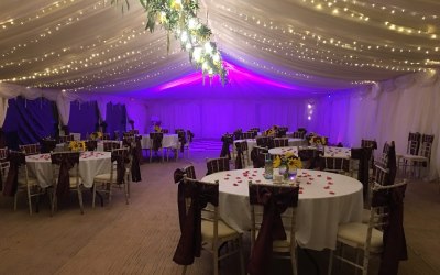 Elegant wedding marquee