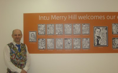 Caricatures of the 'Intu' bosses.