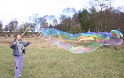 How about this one for  popping?  Youngsters can also have a go.  Great for guests that especially learn through the senses.