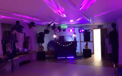 A spooky children's Halloween disco. (A lot of effort went into this show)