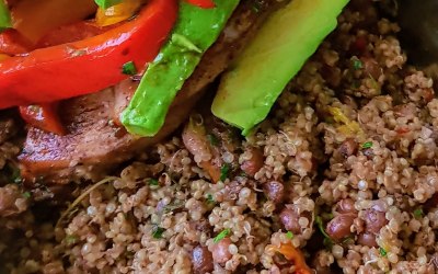 Quinoa and Gungo Peas Jamaican-style