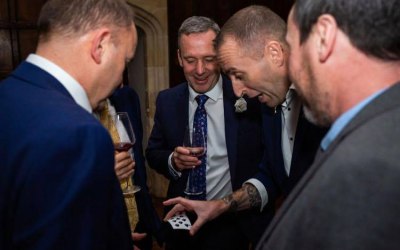 Adam Smith performing at the wedding of Tom and Jess 