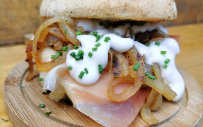 Serrano Ham and Egg roll