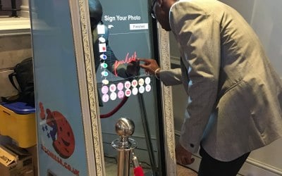 Fully touch screen  write a message