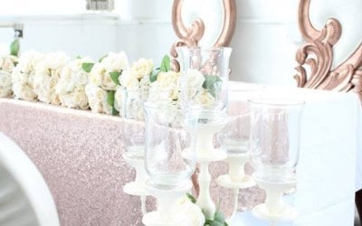 Rose Gold theme décor 