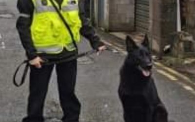 Our K9 Manager with Bear 