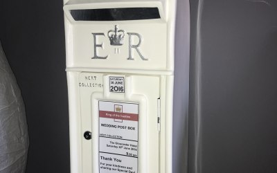 wedding hire postbox