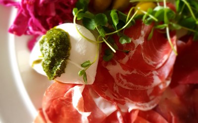 Coppa, Mozzarella and Pickled Veg Platter