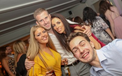 Happy crowd