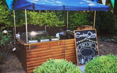 SmokeyOkey "Market-stall" setup - Surprise 50th Birthday Party