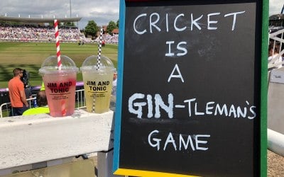 Jim And Tonic at Trent Bridge iN Nottingham for the England vs Australia ODI