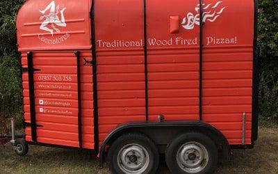 Our Pizzeria painted in Etna Red