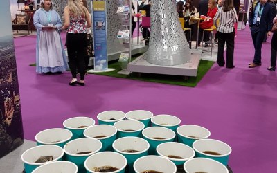 Sampling cold brew at VisitScotland