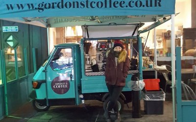 Outside our shop on Gordon St