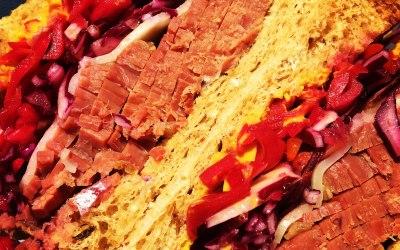 Hot and fresh salt beef