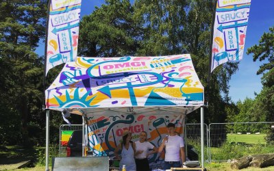 Our gazebo setup