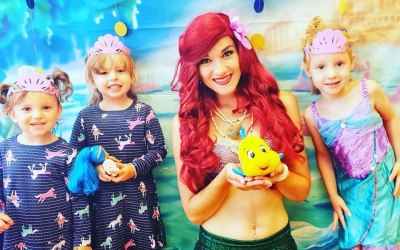 The Little Mermaid at Duck in Boots Mermaid Crafts Event