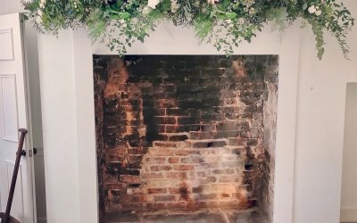 Fireplace florals 
