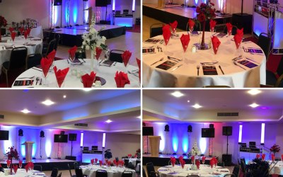 Awards presentation night. 150 guests Kettering.