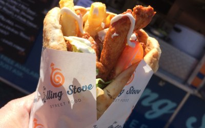 Chicken Shawarma Flatbread Wrap