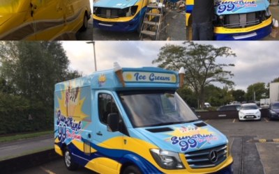 October 2018 - Sunshine99 is driven out of the Whitby Morrison factory.  They did a GREAT job.  She is stunning!
