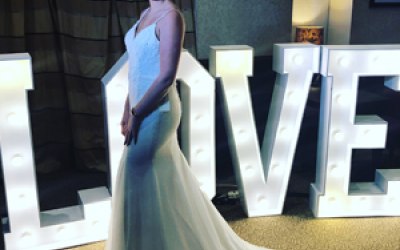 our LOVE lights, an ideal wedding addition