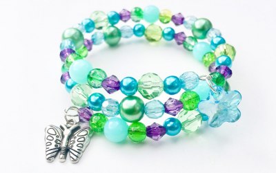 Nature Beaded Bracelet Jewellery Making Kit - order online at www.purepoppybeads.com