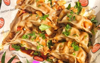 A Gyoza Tray in sunshine glory!