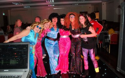 70's night!! complete with floor !!