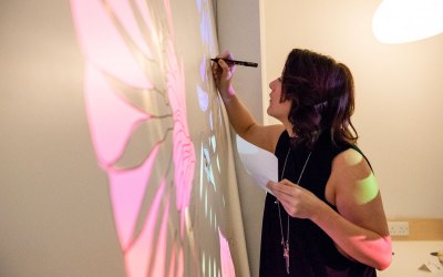 Live art at the Projects launch party