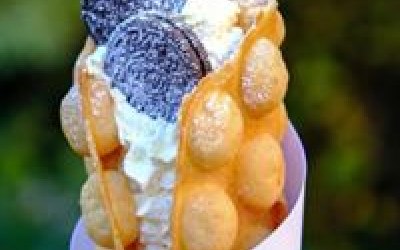 Oreos and cream waffle
