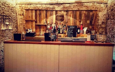 Rustic Wedding Bar Set-up