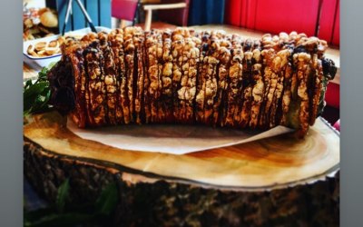 Oven-cooked porchetta