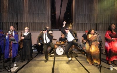 Full 11pc Band in London's Leicester Square, 2022