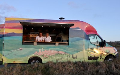 Owners and Pizza Chefs Rebecca and Simon